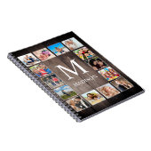 カスタムフォトコラージュ素朴ファームハウスファミリー ノートブック (右側)