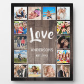 カスタムフォトコラージュ素朴ファームハウスファミリー フォトプラーク (正面)