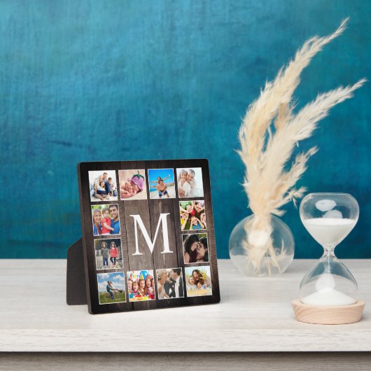 カスタムフォトコラージュ素朴ファームハウスファミリー フォトプラーク (インサイチュ)