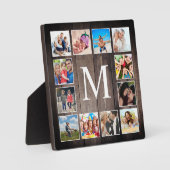 カスタムフォトコラージュ素朴ファームハウスファミリー フォトプラーク (正面)