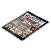 カスタムフォトコラージュ素朴ファームハウスラブファミリー ノートブック (左側)