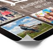 カスタムフォトコラージュ素朴ファームハウスラブファミリー ポスター (角)