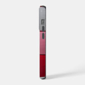 カスタムフォトコラージュ赤ピンク iPhoneケース (左側面)