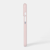 カスタムフォトコラージュ パーソナライズド ピンク iPhone 16ケース (左側面)