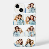 カスタムフォトコラージュ 7枚のスクエア写真 白 Case-Mate iPhoneケース (裏面)