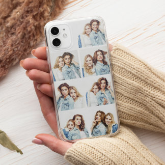 カスタムフォトコラージュ 7枚のスクエア写真 白 Case-Mate iPhone 14ケース