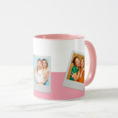カスタムフォトコラージュBFFベッティピンクスクリプトかわいい マグカップ (正面右)