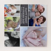 カスタムフォトコラージュHappy First Father's day ジグソーパズル (横)