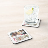 カスタムフォトコラージラブジョイファミリー コースター (右側)