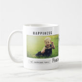 カスタムフォトコラージラブジョイファミリー コーヒーマグカップ (左)