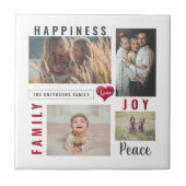 カスタムフォトコラージラブジョイファミリー タイル (正面)