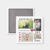 カスタムフォトコラージラブジョイファミリー マグネット (正面/裏面)