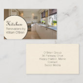 カスタムフォトコントラクターキッチンホーム名刺 名刺 (正面/裏面)