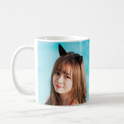 カスタムフォトコーヒーマグ コーヒーマグカップ (左)
