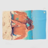 カスタムフォトゴルフタオル自分のデザイン ゴルフタオル (横)