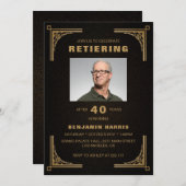 カスタムフォトゴールデンフレーム 招待状 (正面/裏面)