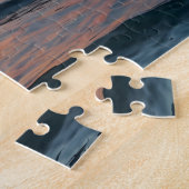 カスタムフォトサンパーソナライズされたセットビーチ波 ジグソーパズル (側面)