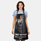 カスタムフォトシェフ エプロン (着用した状態)