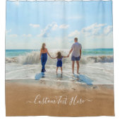 カスタムフォトシャワーカーテン(文字名) シャワーカーテン (正面)