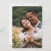 カスタムフォトシンプルシッミニマルク結婚ズ 招待状 (裏面)