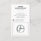 カスタムフォトシンプルプロフェッショナル白 名刺 (正面)