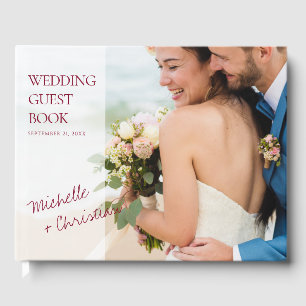 カスタムフォトシンプルモダン結婚ーのGuest Book ゲストブック