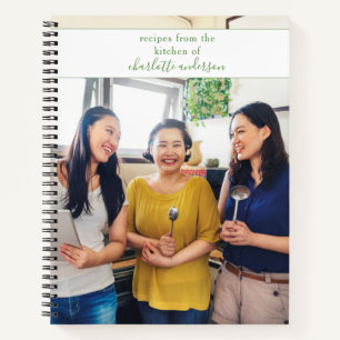 カスタムフォトシンプルレシピ ノートブック