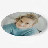 カスタムフォトシンプル顔 ペーパープレート (アングル)