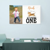 カスタムフォトジャングルサファリワイルドワンファースト誕生日 横断幕 (トレードショー)