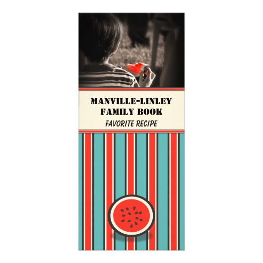 カスタムフォトスイカレシピ(テンプレート) ラックカード (正面)