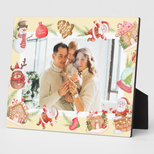 カスタムフォトスイートサンタギンガーブレッドハウス フォトプラーク (側面)