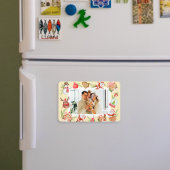 カスタムフォトスイートサンタギンガーブレッドハウス マグネット