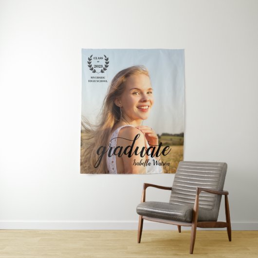 カスタムフォトスエレガントクリプトのグラッドパーティー タペストリー (インサイチュ)