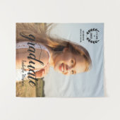 カスタムフォトスエレガントクリプトのグラッドパーティー タペストリー (正面(横))