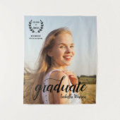 カスタムフォトスエレガントクリプトのグラッドパーティー タペストリー (正面)