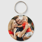 カスタムフォトスエレガントクリプト愛 キーホルダー (正面)