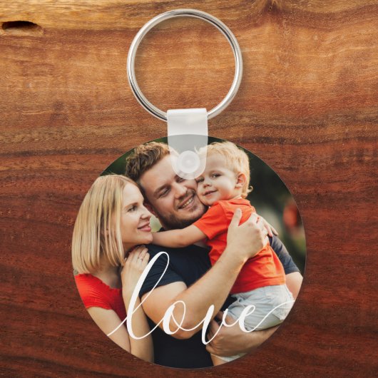 カスタムフォトスエレガントクリプト愛 キーホルダー (裏面)