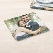 カスタムフォトスクエア紙コースター スクエアペーパーコースター (アングル)