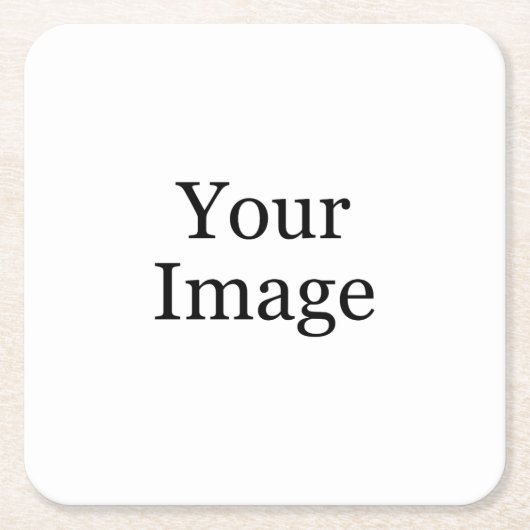 カスタムフォトスクエア紙コースター スクエアペーパーコースター (正面)