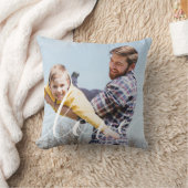 カスタムフォトスクリプトラブファミリータイポグラフィ クッション (ブランケット)