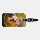 カスタムフォトスクリプト名の日付 ラゲッジタグ (正面横)