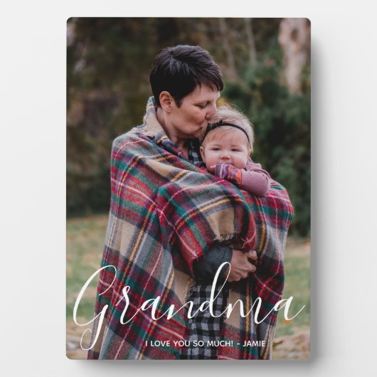 カスタムフォトスクリプト祖母 フォトプラーク (正面)