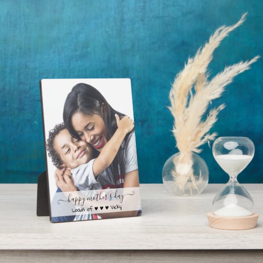 カスタムフォトスクリプトHappy Mothers Day フォトプラーク (側面)