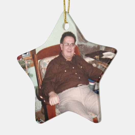 カスタムフォトスターズインザスカイ記憶オーナメント セラミックオーナメント (左)