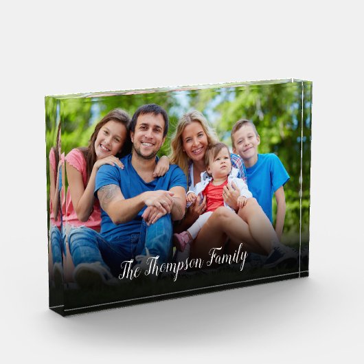 カスタムフォトスパーソナライズされたクリプト名 フォトブロック (左)