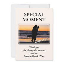 カスタムフォトスペシャルモーメントサンキューカード