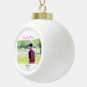 カスタムフォトスポーツオーナメント セラミックボールオーナメント (右)