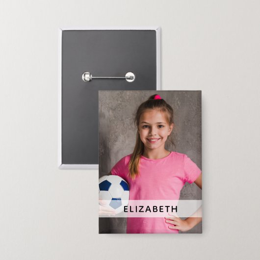 カスタムフォトスポーツボタン 缶バッジ (正面/裏面)