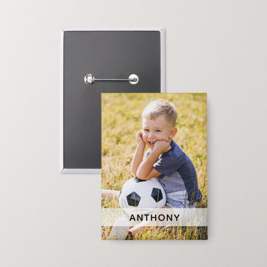 カスタムフォトスポーツボタン 缶バッジ (正面/裏面)