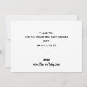 カスタムフォトス男女兼用クリプトサンキューカード 案内状 (裏面)